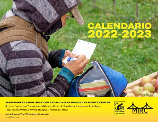 2022 - 2023 Farmworker Calendar
